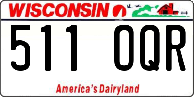 WI license plate 511OQR