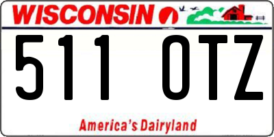 WI license plate 511OTZ