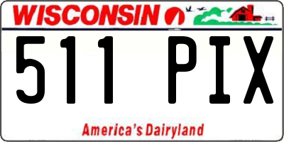 WI license plate 511PIX