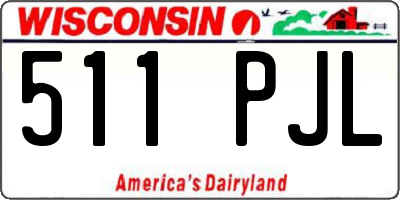 WI license plate 511PJL