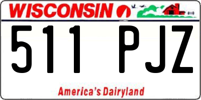 WI license plate 511PJZ
