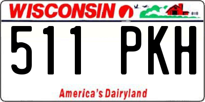 WI license plate 511PKH