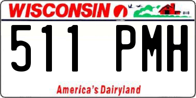 WI license plate 511PMH