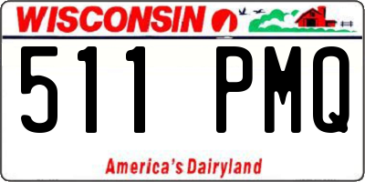 WI license plate 511PMQ