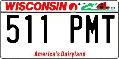 WI license plate 511PMT