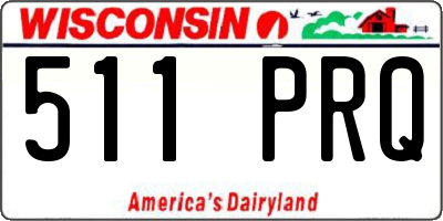 WI license plate 511PRQ