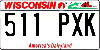 WI license plate 511PXK