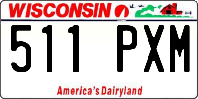 WI license plate 511PXM