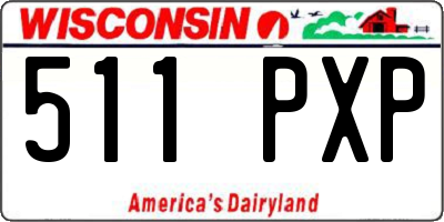 WI license plate 511PXP