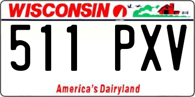 WI license plate 511PXV