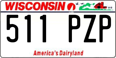 WI license plate 511PZP