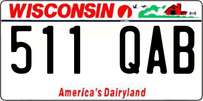 WI license plate 511QAB