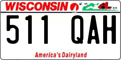 WI license plate 511QAH