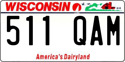 WI license plate 511QAM