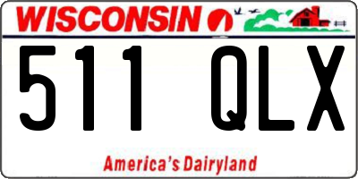 WI license plate 511QLX