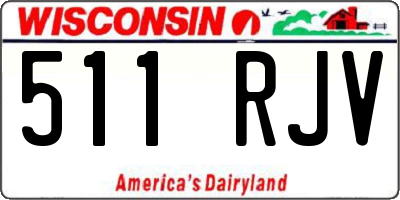 WI license plate 511RJV