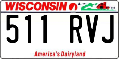 WI license plate 511RVJ