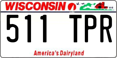 WI license plate 511TPR