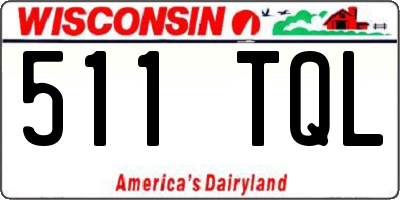 WI license plate 511TQL