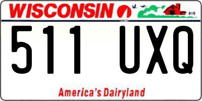 WI license plate 511UXQ
