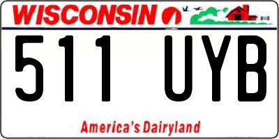 WI license plate 511UYB