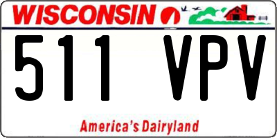 WI license plate 511VPV