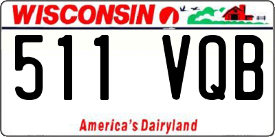 WI license plate 511VQB
