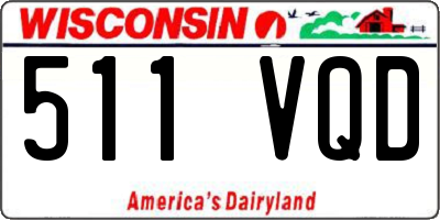 WI license plate 511VQD