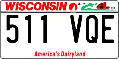 WI license plate 511VQE