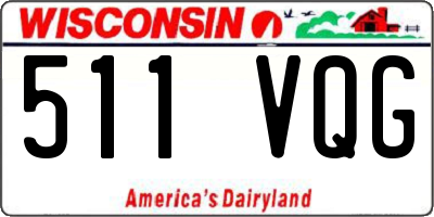 WI license plate 511VQG