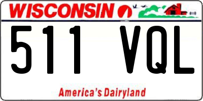 WI license plate 511VQL