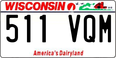 WI license plate 511VQM
