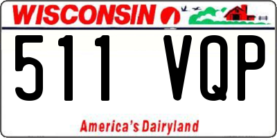 WI license plate 511VQP
