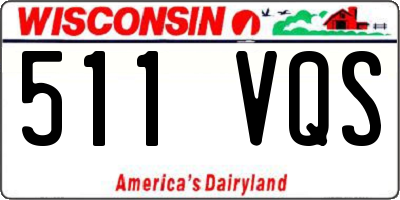 WI license plate 511VQS