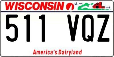 WI license plate 511VQZ