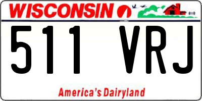 WI license plate 511VRJ