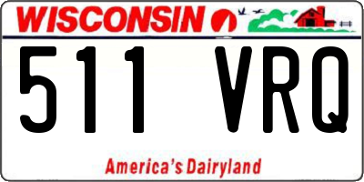 WI license plate 511VRQ