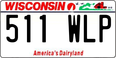 WI license plate 511WLP