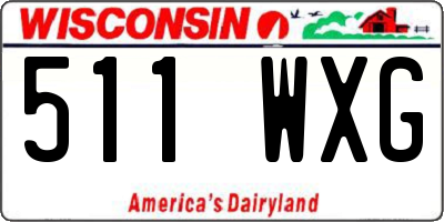 WI license plate 511WXG