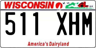 WI license plate 511XHM