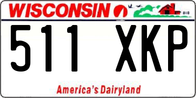 WI license plate 511XKP