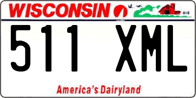 WI license plate 511XML
