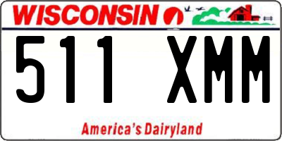 WI license plate 511XMM
