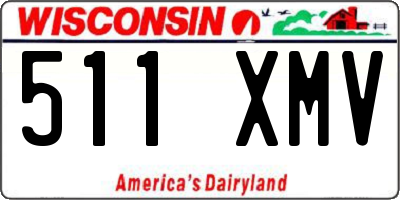 WI license plate 511XMV