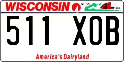 WI license plate 511XOB