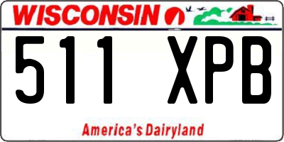 WI license plate 511XPB