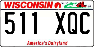 WI license plate 511XQC