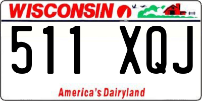 WI license plate 511XQJ