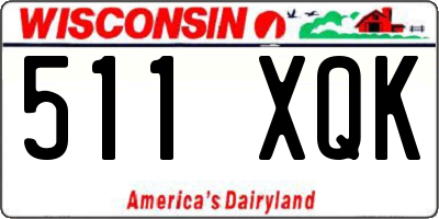 WI license plate 511XQK
