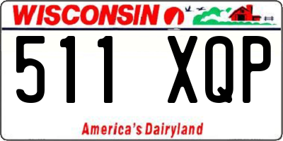 WI license plate 511XQP